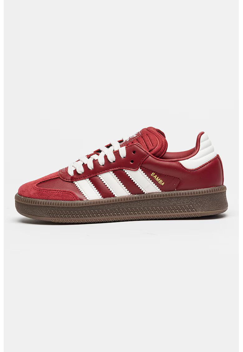 adidas Originals Спортни обувки Samba XLG с велур - Бял/Бордо