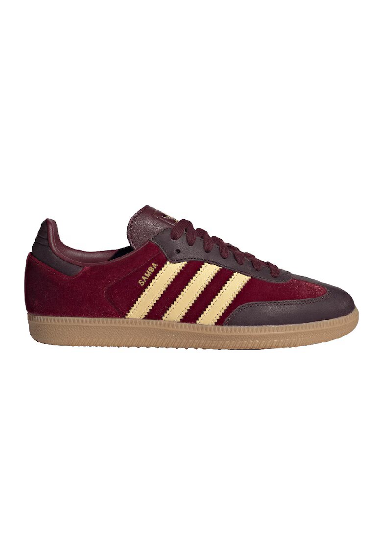 adidas Originals Спортни обувки Sambo OG с кожа - Бордо/Жълт
