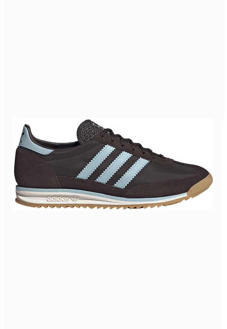 adidas Originals Спортни обувки SL 72 OG с велур - Тъмнокафяв/Лавандула