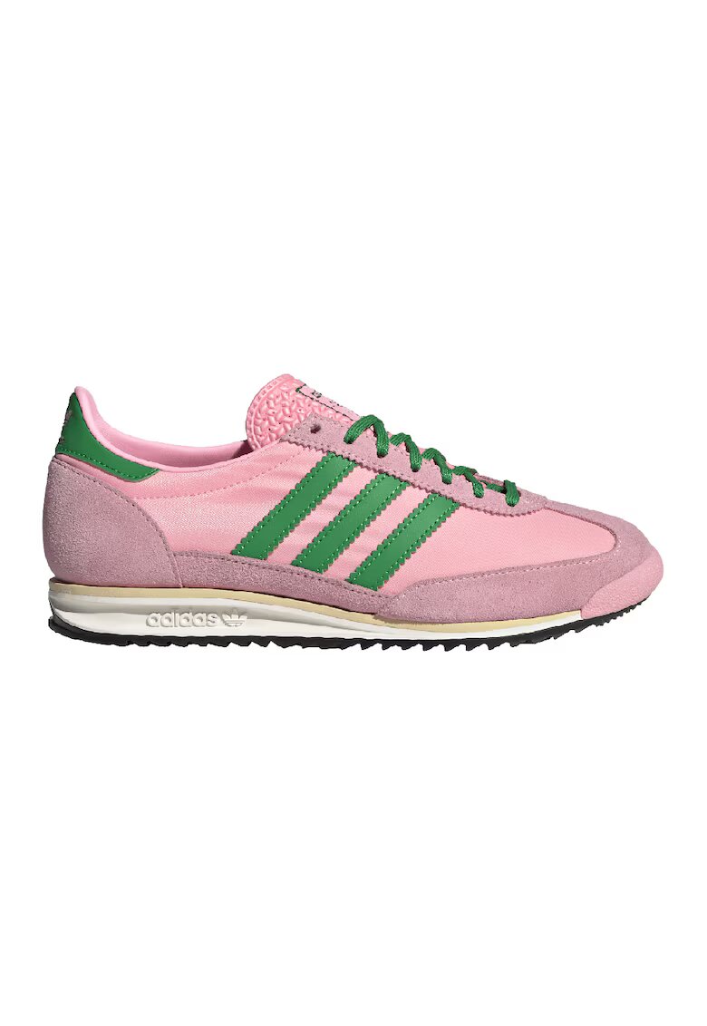 adidas Originals Спортни обувки SL 72 OG с велур - Зелен/Розово