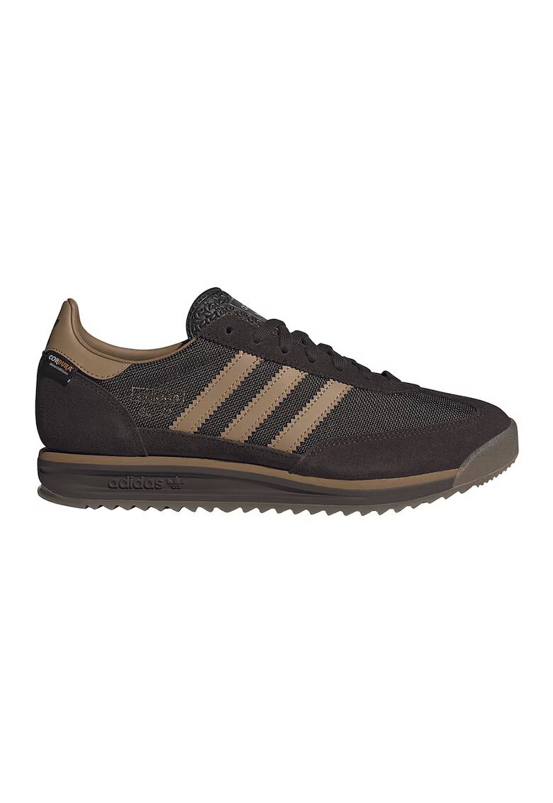 adidas Originals Спортни обувки SL 72 от велур и мрежеста материя - Кафяв/Крем