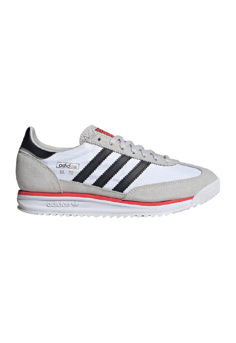 adidas Originals Спортни обувки SL 72 с велур - Бял/Сиво-бежов
