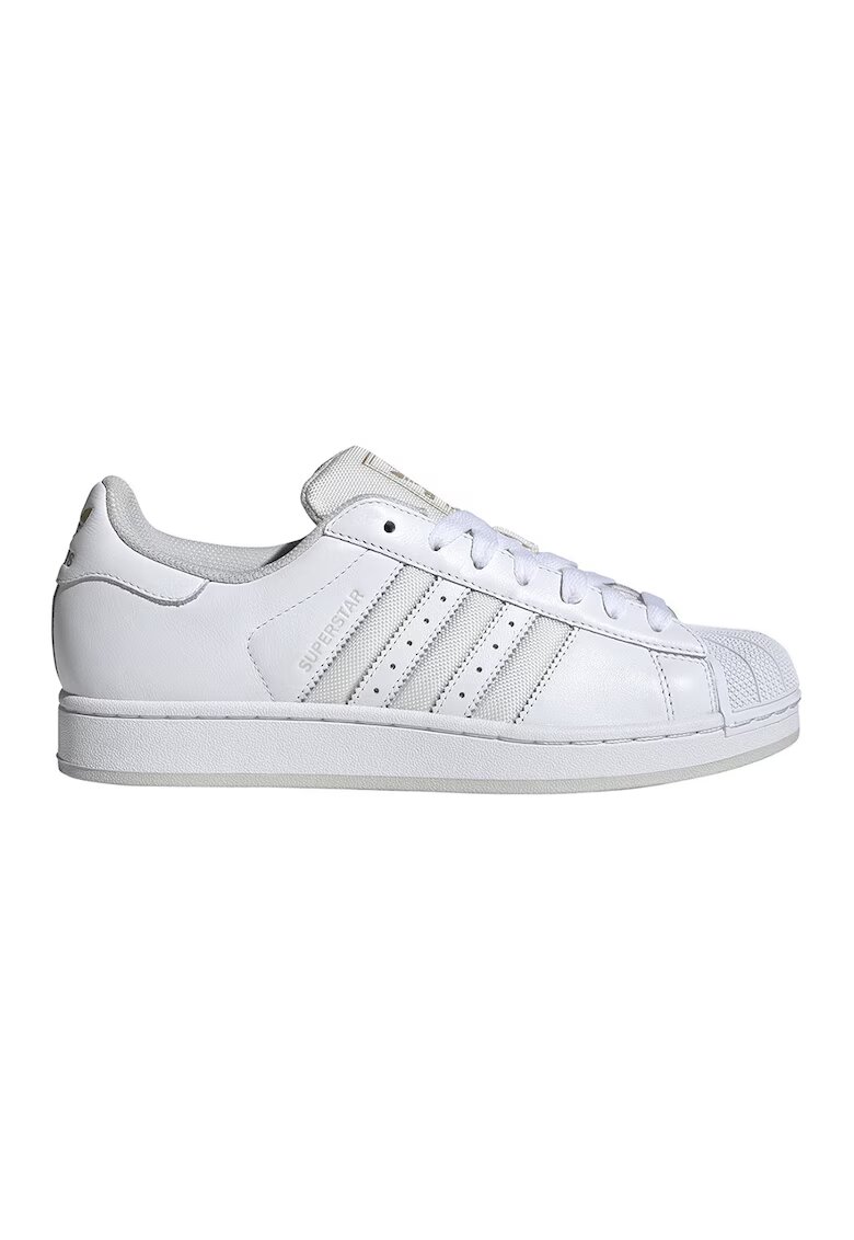 adidas Originals Спортни обувки Superstar II от кожа - Бял/Мръснобял