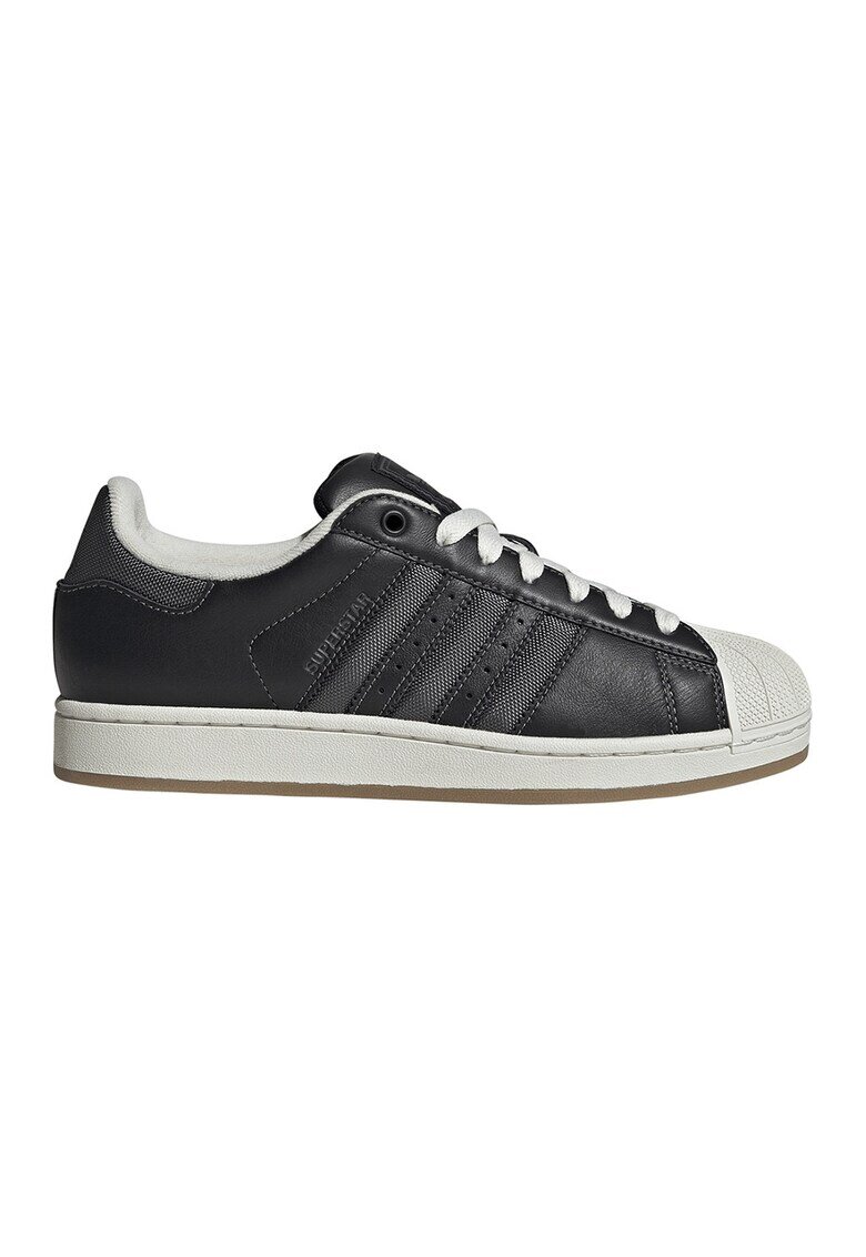 adidas Originals Спортни обувки Superstar II от кожа - Черен/Мръснобял