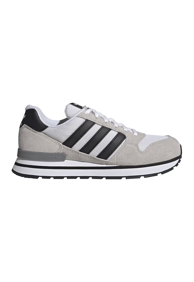 adidas Originals Спортни обувки ZX 500 RS с велур - Черен/Светло кафяво/Бял