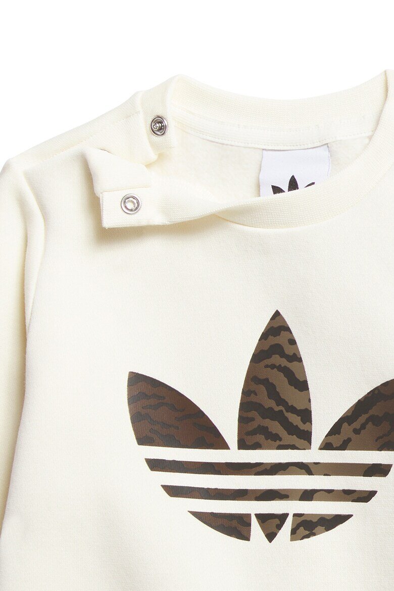 adidas Originals Стандартен спортен екип с памук Избеляло черно/Крем