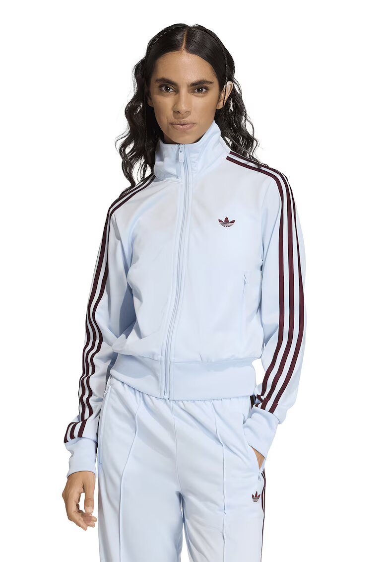 adidas Originals Суитшърт Classic с цип и лого - Бордо/Бледо синьо