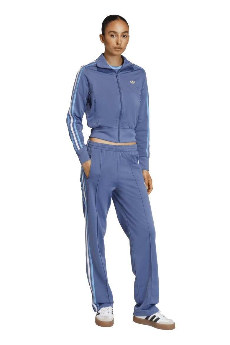 adidas Originals Суитшърт Classic с цип и лого Бял/Прашно синьо/Светлосин