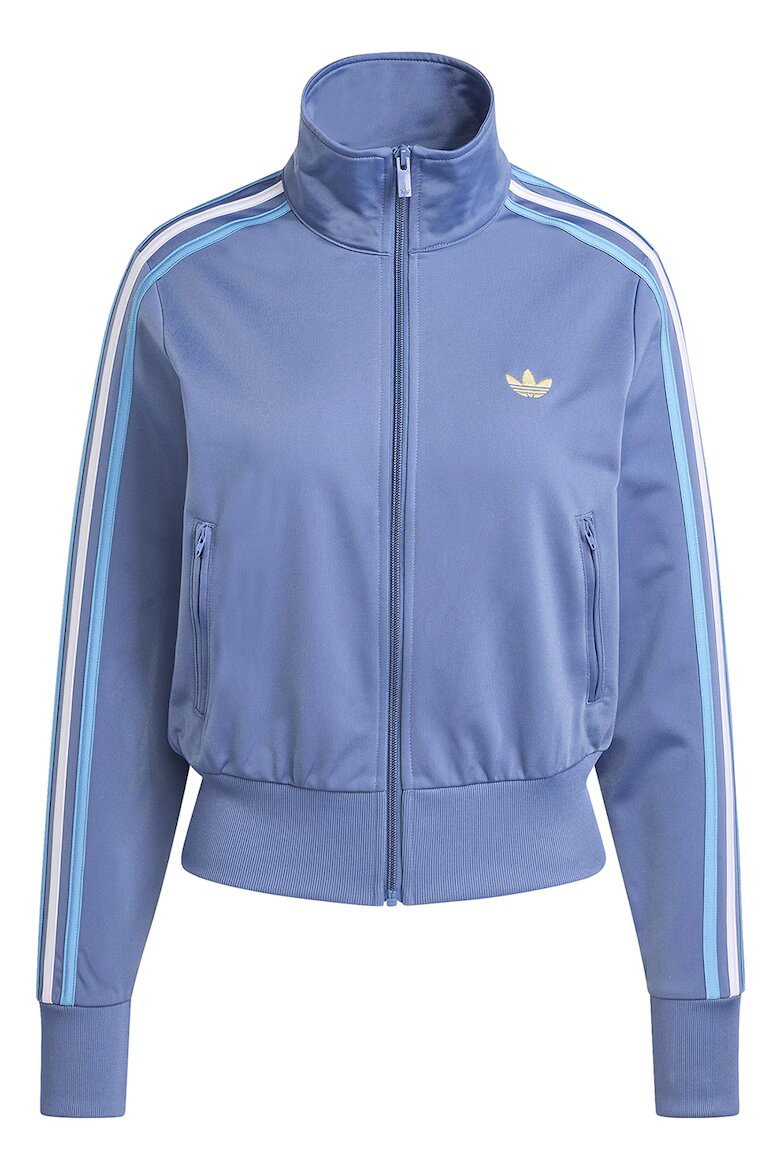 adidas Originals Суитшърт Classic с цип и лого Бял/Прашно синьо/Светлосин
