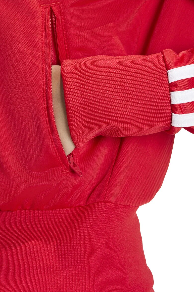 adidas Originals Суитшърт Classic с цип и лого Червен/Бял