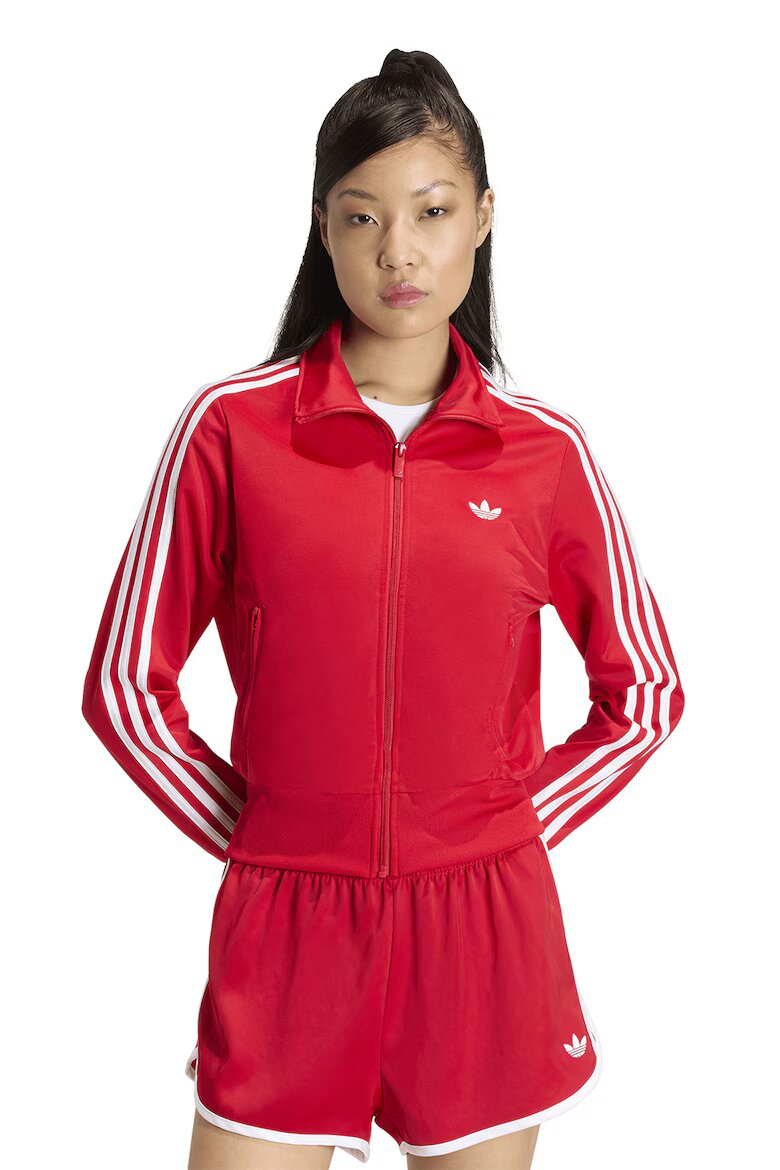 adidas Originals Суитшърт Classic с цип и лого Червен/Бял