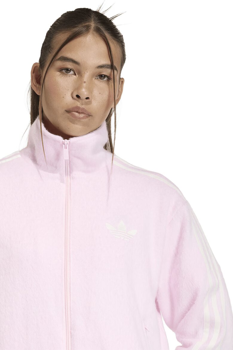 adidas Originals Суитшърт с цип и джобове Розово