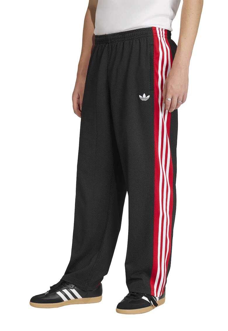 adidas Originals Свободен спортен панталон с еластична талия - Червен/Бял/Черен