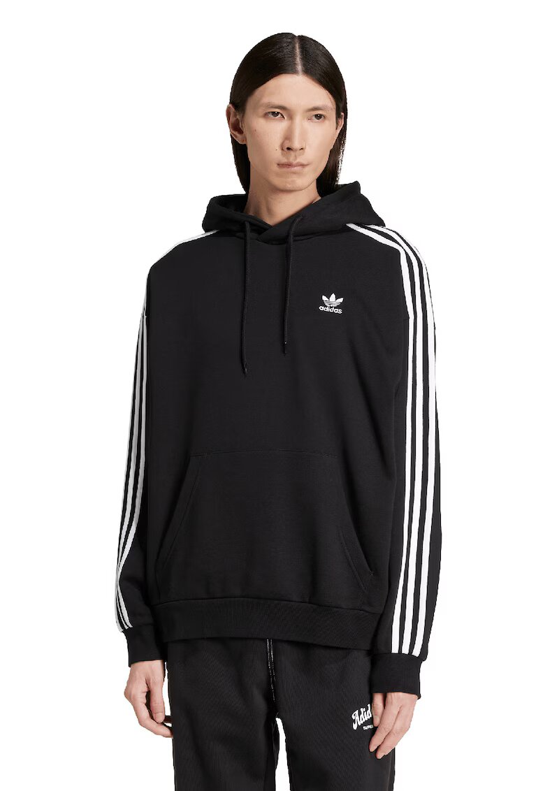 adidas Originals Свободно худи Adicolor - Бял/Черен