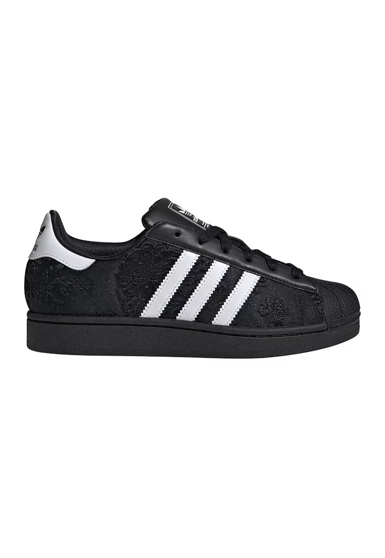 adidas Originals Текстилни кецове Superstar II - Бял/Черен