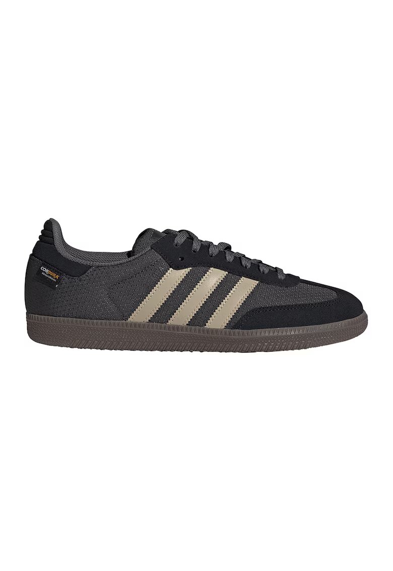 adidas Originals Текстилни маратонки Samba с велур - Антрацитно сиво/Крем
