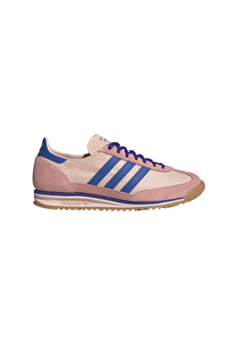 adidas Originals Тренировъчни обувки SL 72 OG с велурено покритие - Кралско Синьо/Прашно розово