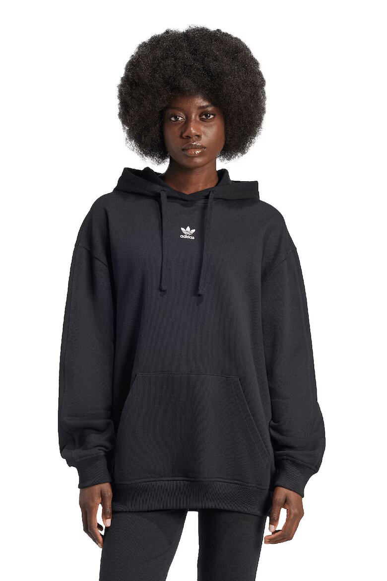 adidas Originals Уголемено худи Essentials с джоб кенгуру Черен