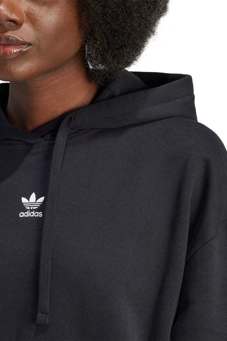 adidas Originals Уголемено худи Essentials с джоб кенгуру Черен