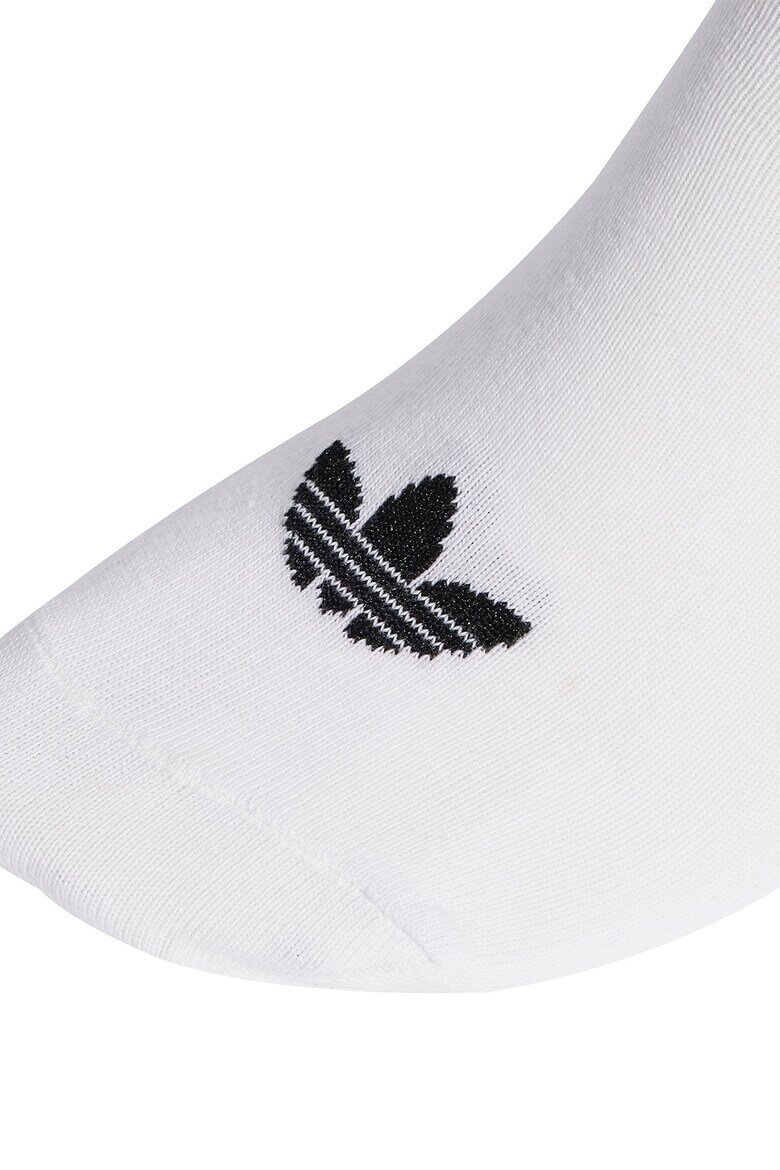 adidas Originals Унисекс чорапи до глезена с лого - 3 чифта Бял/Черен/Сив меланж