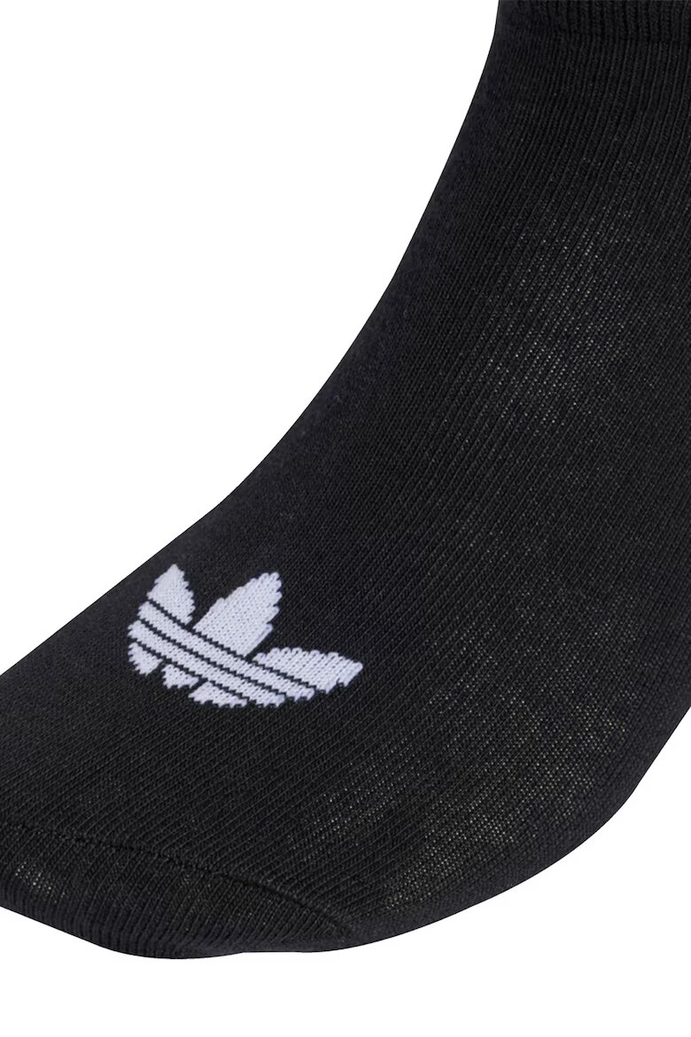 adidas Originals Унисекс чорапи до глезена с лого - 6 чифта Черен/Сив меланж/Бял