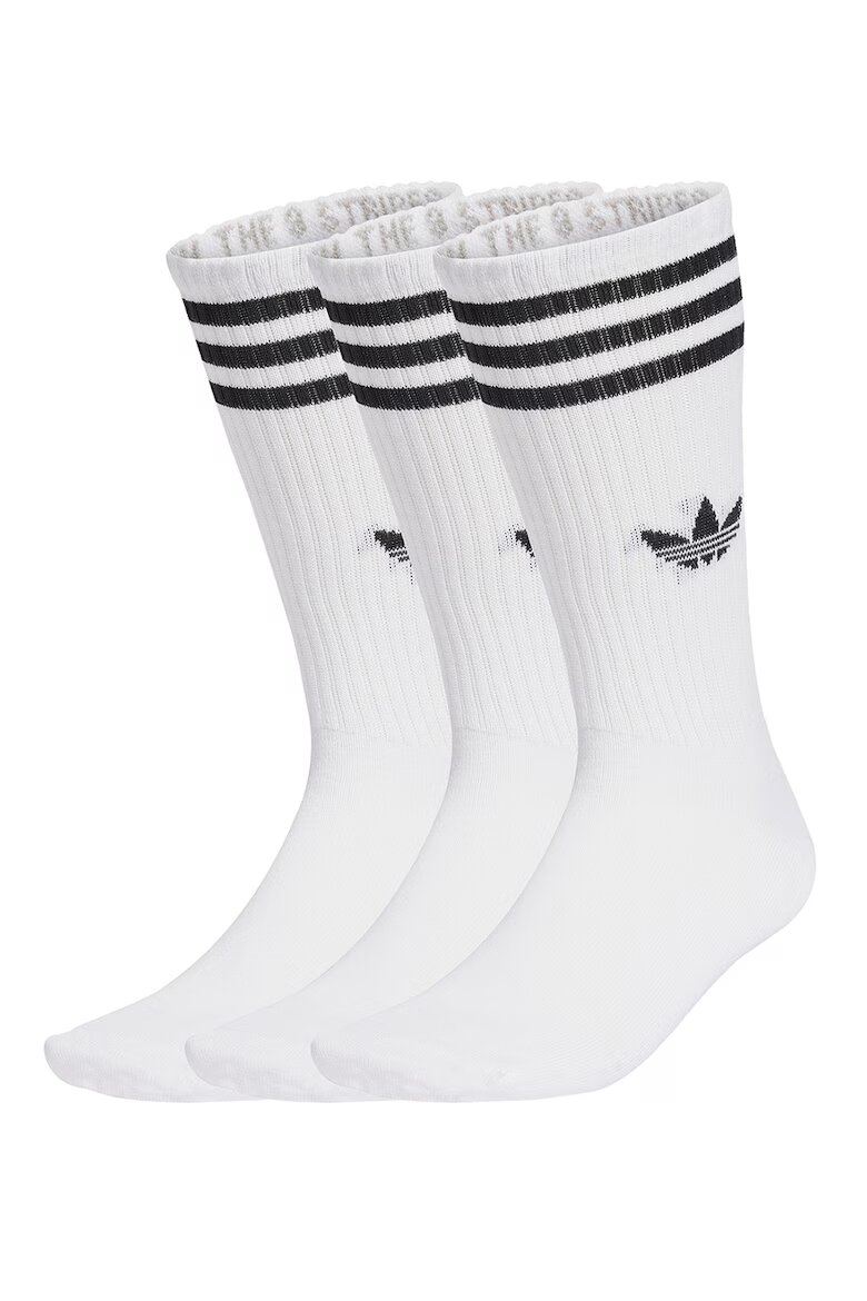 adidas Originals Унисекс дълги чорапи - 3 чифта Бял