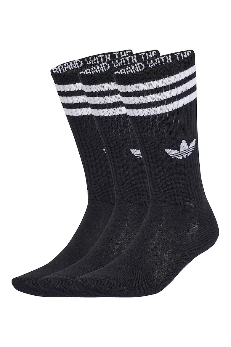 adidas Originals Унисекс дълги чорапи - 3 чифта Черен