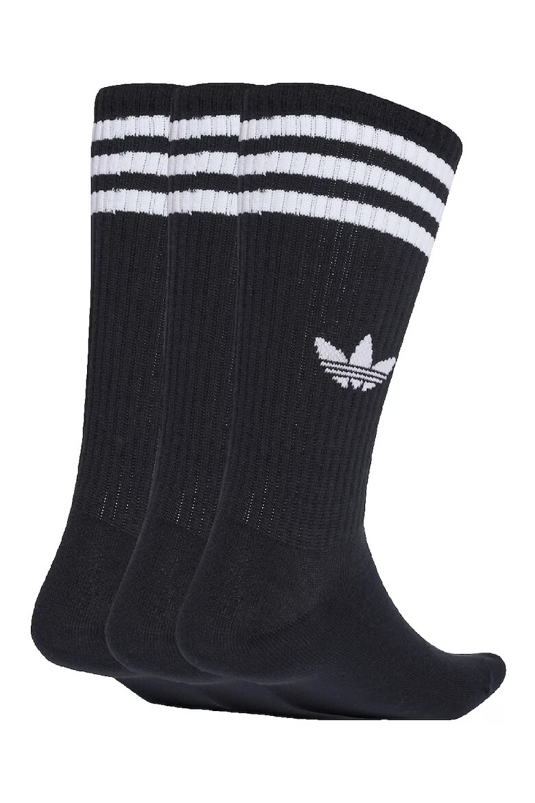 adidas Originals Унисекс дълги чорапи - 3 чифта Черен
