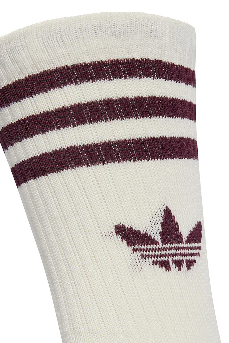 adidas Originals Унисекс дълги чорапи с лого - 3 чифта Коняк кафяв/Слонова кост