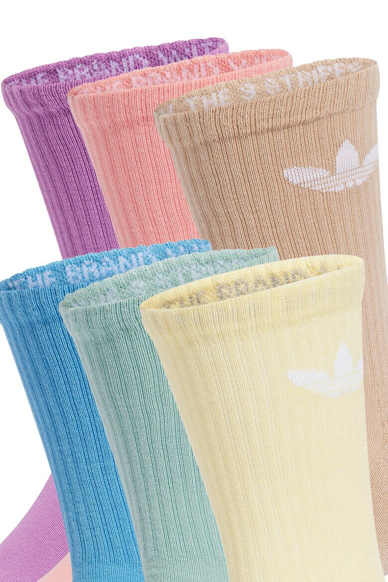 adidas Originals Унисекс дълги чорапи с лого - 6 чифта Многоцветен