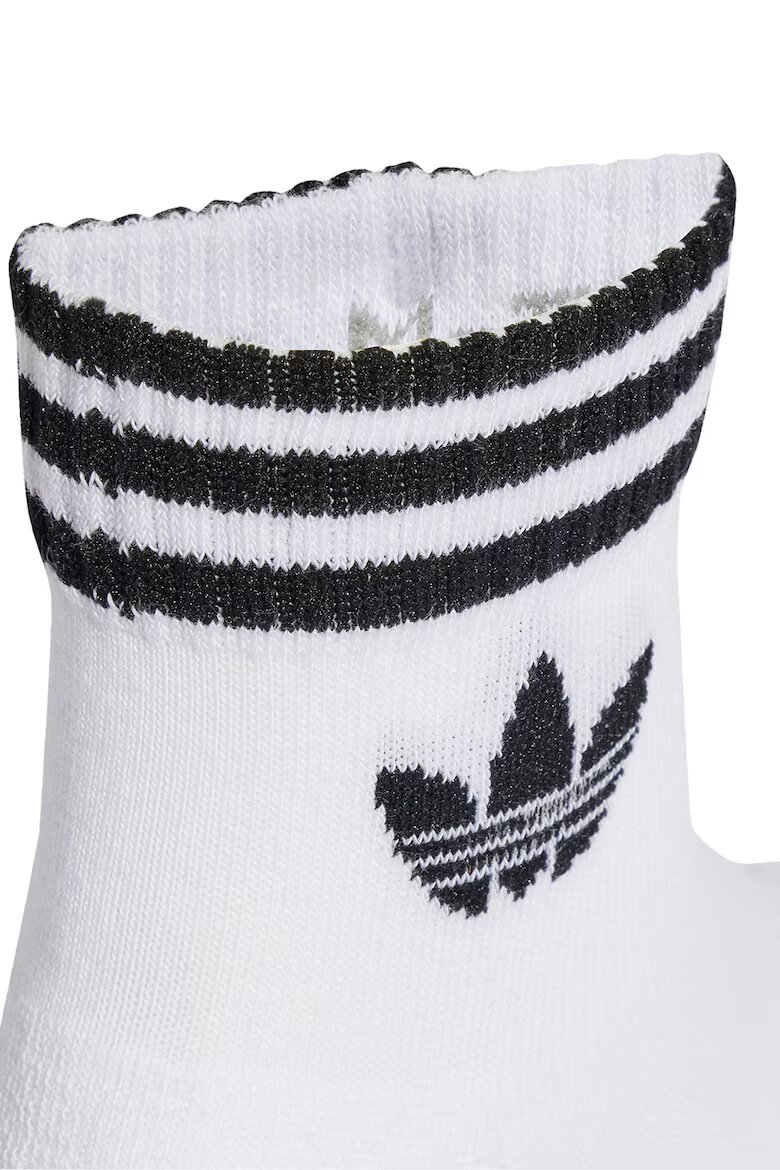 adidas Originals Унисекс къси чорапи - 3 чифта Черен/Бял