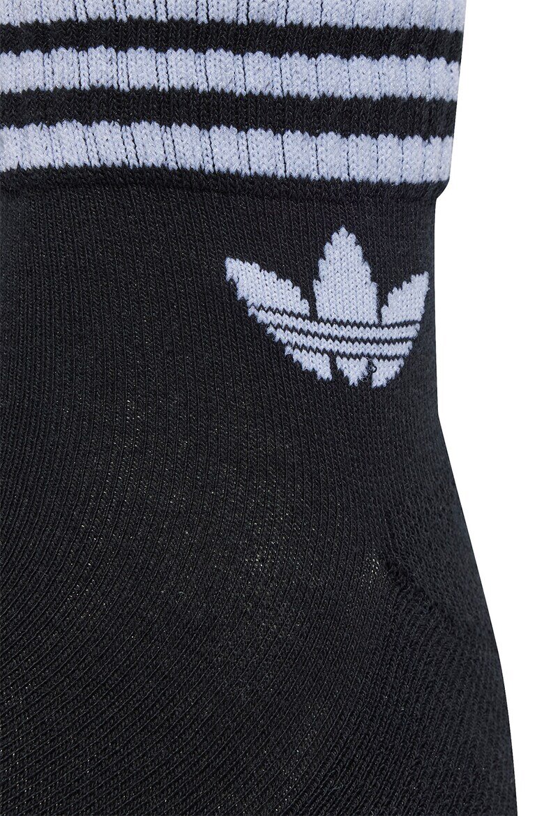 adidas Originals Унисекс къси чорапи - 3 чифта Избеляло черно