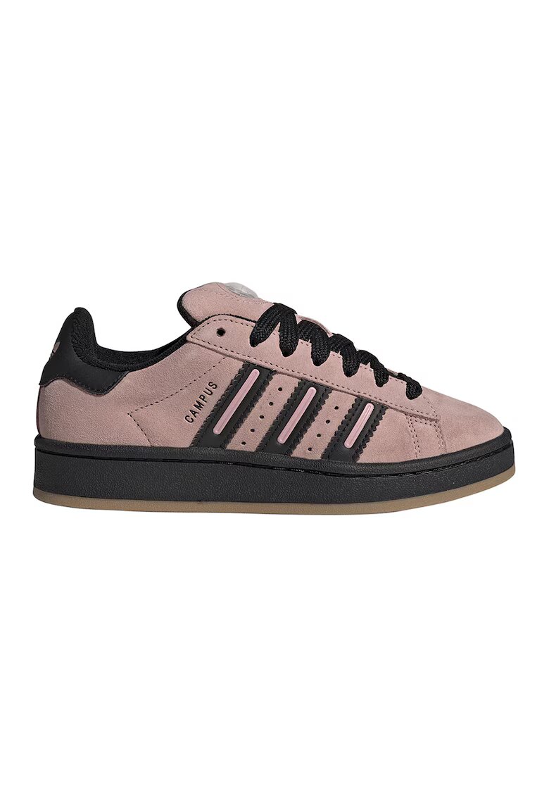 adidas Originals Велурени маратонки Campus - Черен/Розово