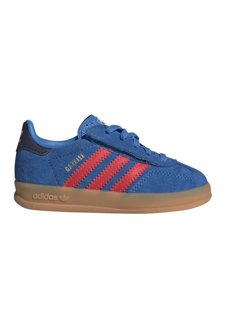 adidas Originals Велурени маратонки Gazelle Indoor - Червен/Кралско Синьо