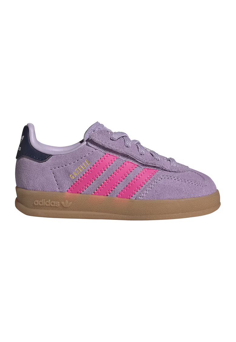 adidas Originals Велурени маратонки Gazelle Indoor - Лилав/Розово