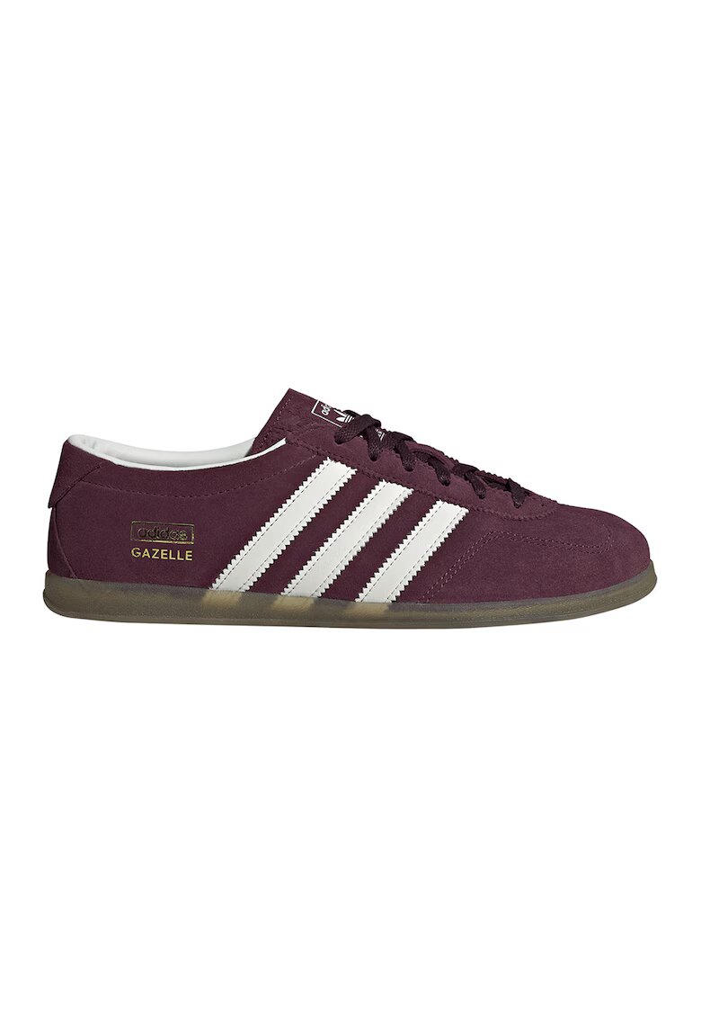 adidas Originals Велурени маратонки Gazelle Lo Pro с лого - Бял/Бордо