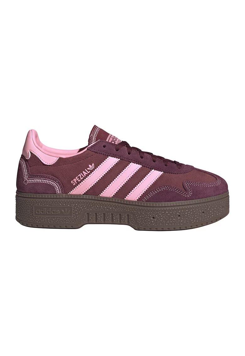 adidas Originals Велурени маратонки Handball Spezial Bold - Бордо/Пастелнорозов