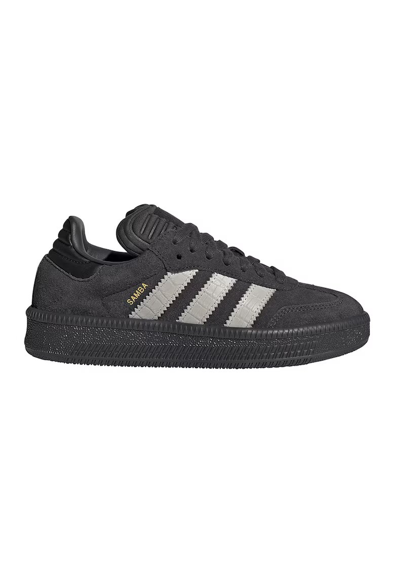 adidas Originals Велурени маратонки Samba - Светло сив/Избеляло черно