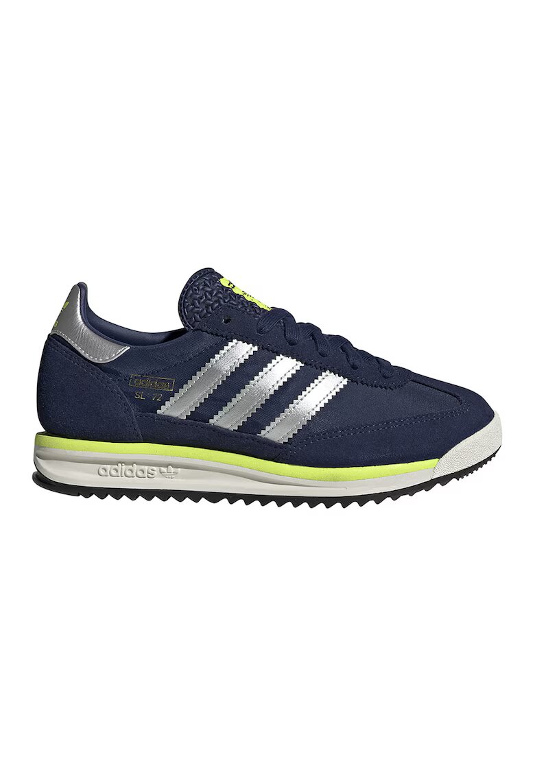 adidas Originals Велурени маратонки SL 72 Rs Shadow Clear - Тъмносин/Сребрист