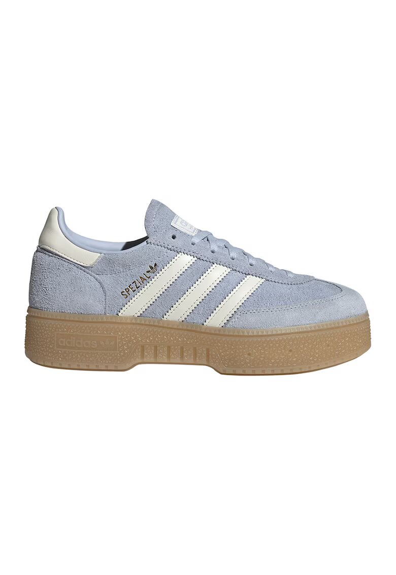 adidas Originals Велурени маратонки Spezial - Бял/Ледено синьо
