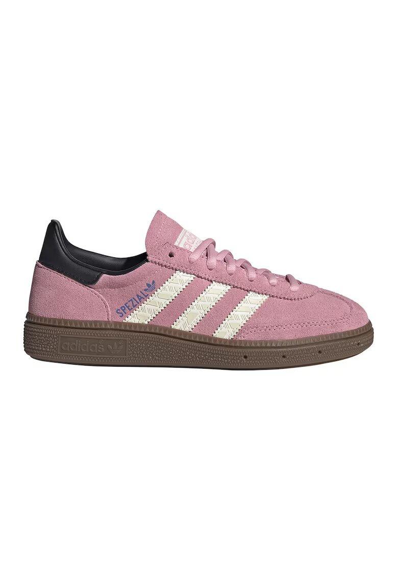 adidas Originals Велурени маратонки за хандбал Spezial J - Пастелнорозов/Карамел/Мръснобял
