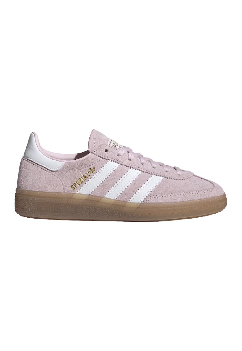 adidas Originals Велурени обувки за хандбал Spezial - Бял/Пастелнорозов