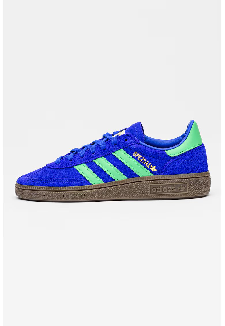 adidas Originals Велурени обувки за хандбал Spezial - Зелен/Кралско Синьо