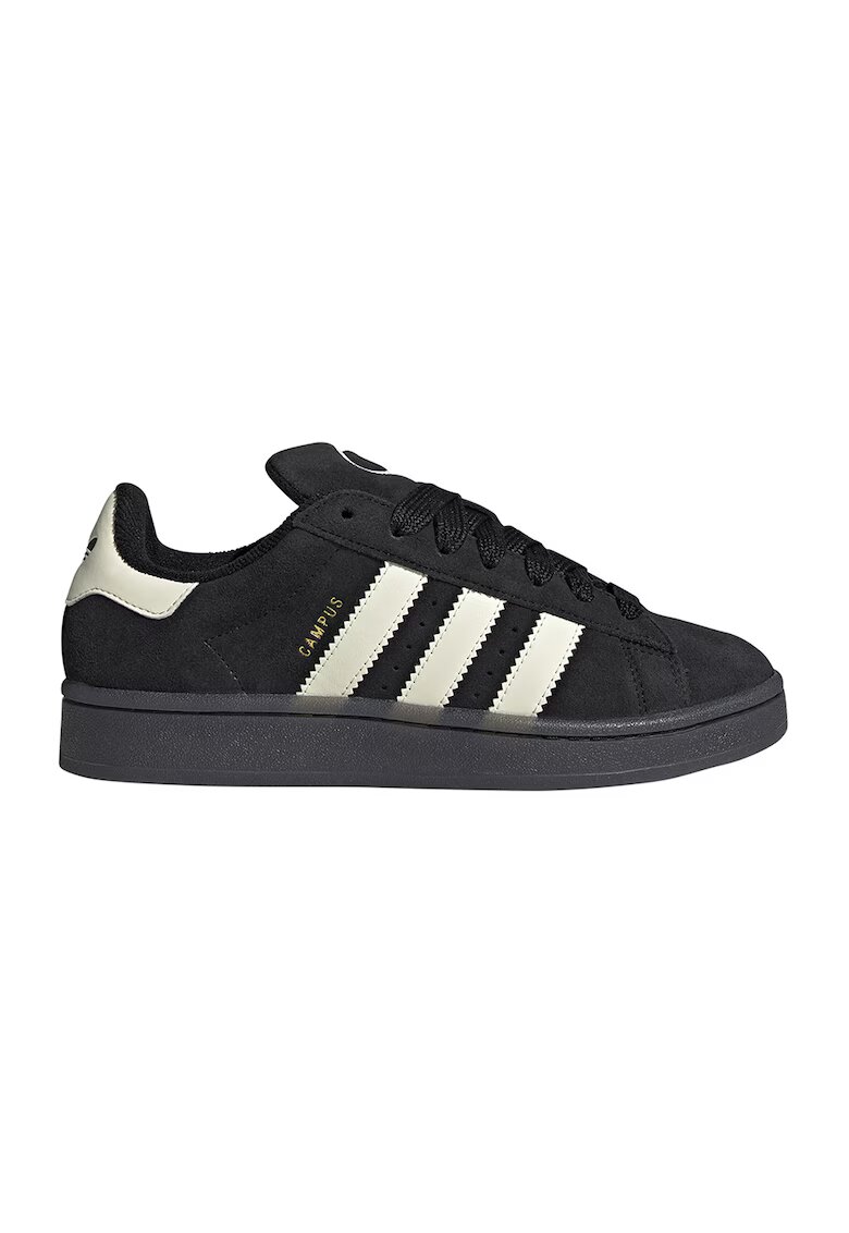 adidas Originals Велурени спортни обувки Campus 00s - Слонова кост/Черен