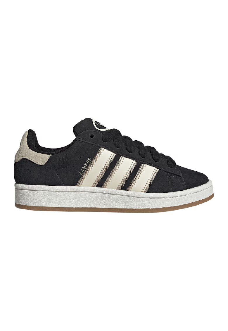 adidas Originals Велурени спортни обувки Campus 00S - Слонова кост/Черен
