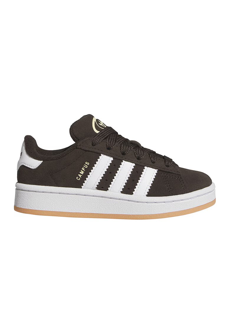 adidas Originals Велурени спортни обувки Campus 00s - Тъмнокафяв/Бял