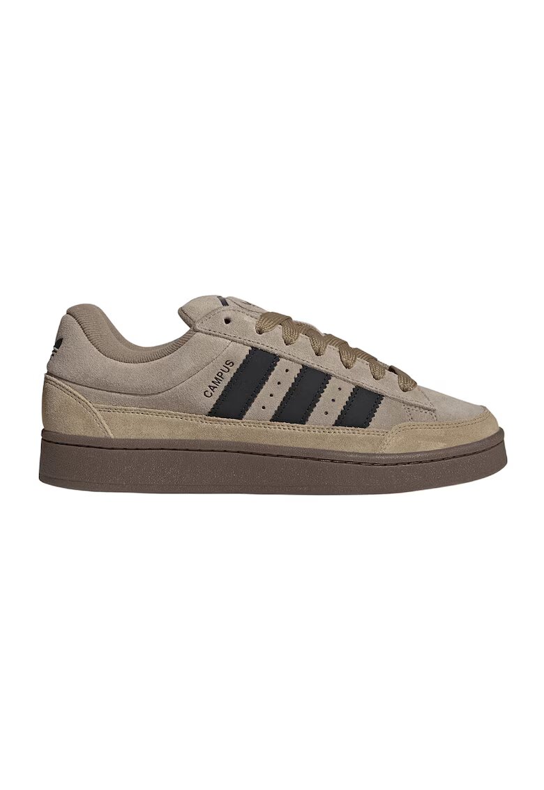 adidas Originals Велурени спортни обувки Campus - Черен/Сиво-кафяв