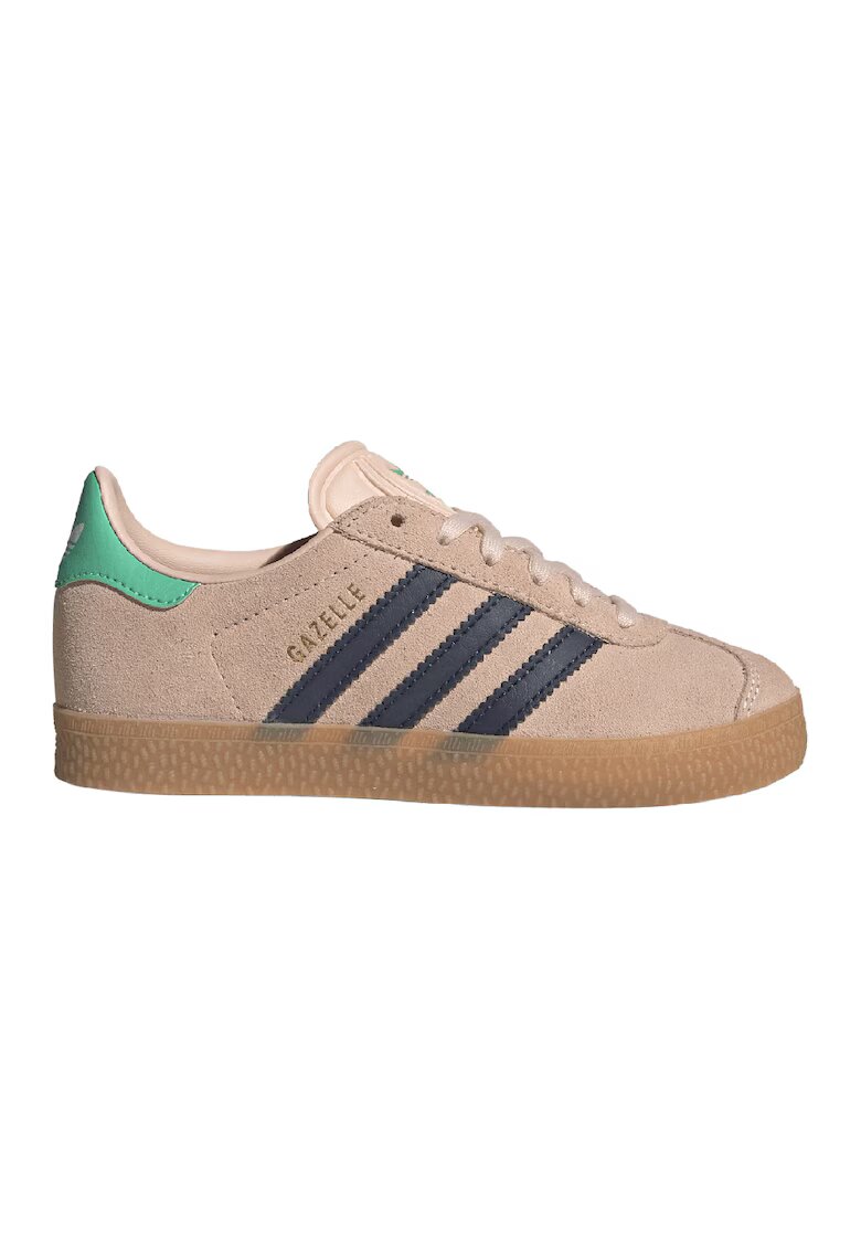 adidas Originals Велурени спортни обувки Gazelle с еко кожа - Прашно розово/Тъмносин