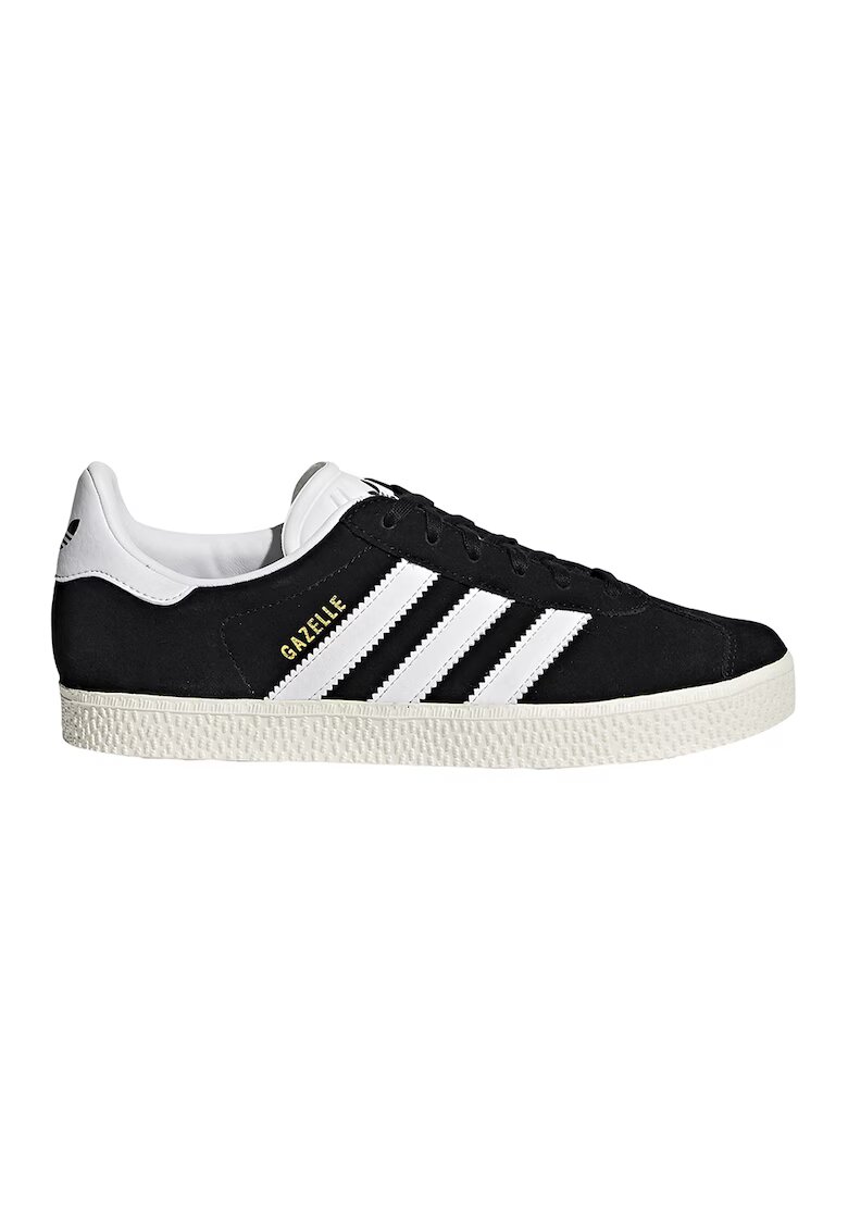 adidas Originals Велурени спортни обувки Gazelle с контрастно лого - Златист/Черен/Бял
