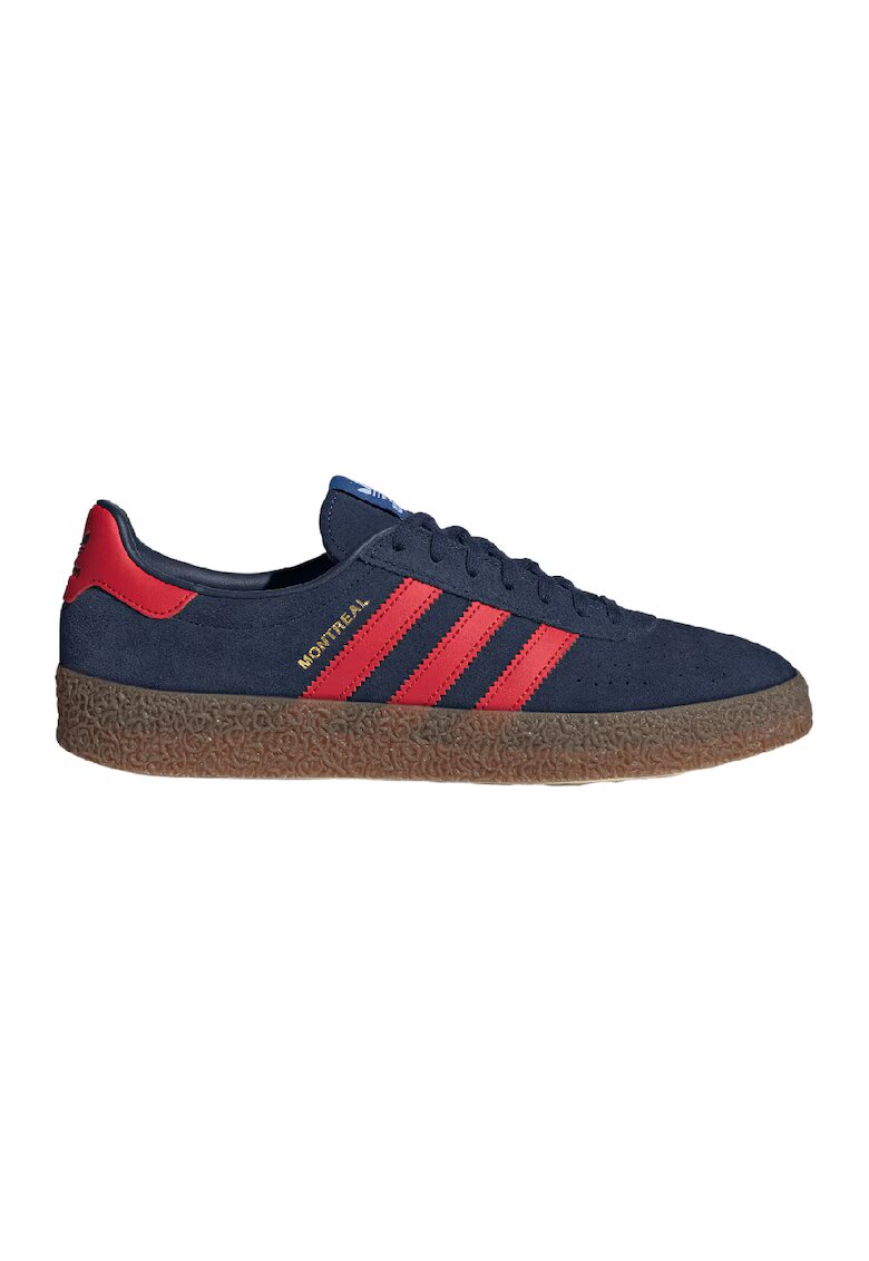 adidas Originals Велурени спортни обувки Montreal - Ултрамарин синьо/Мандарина